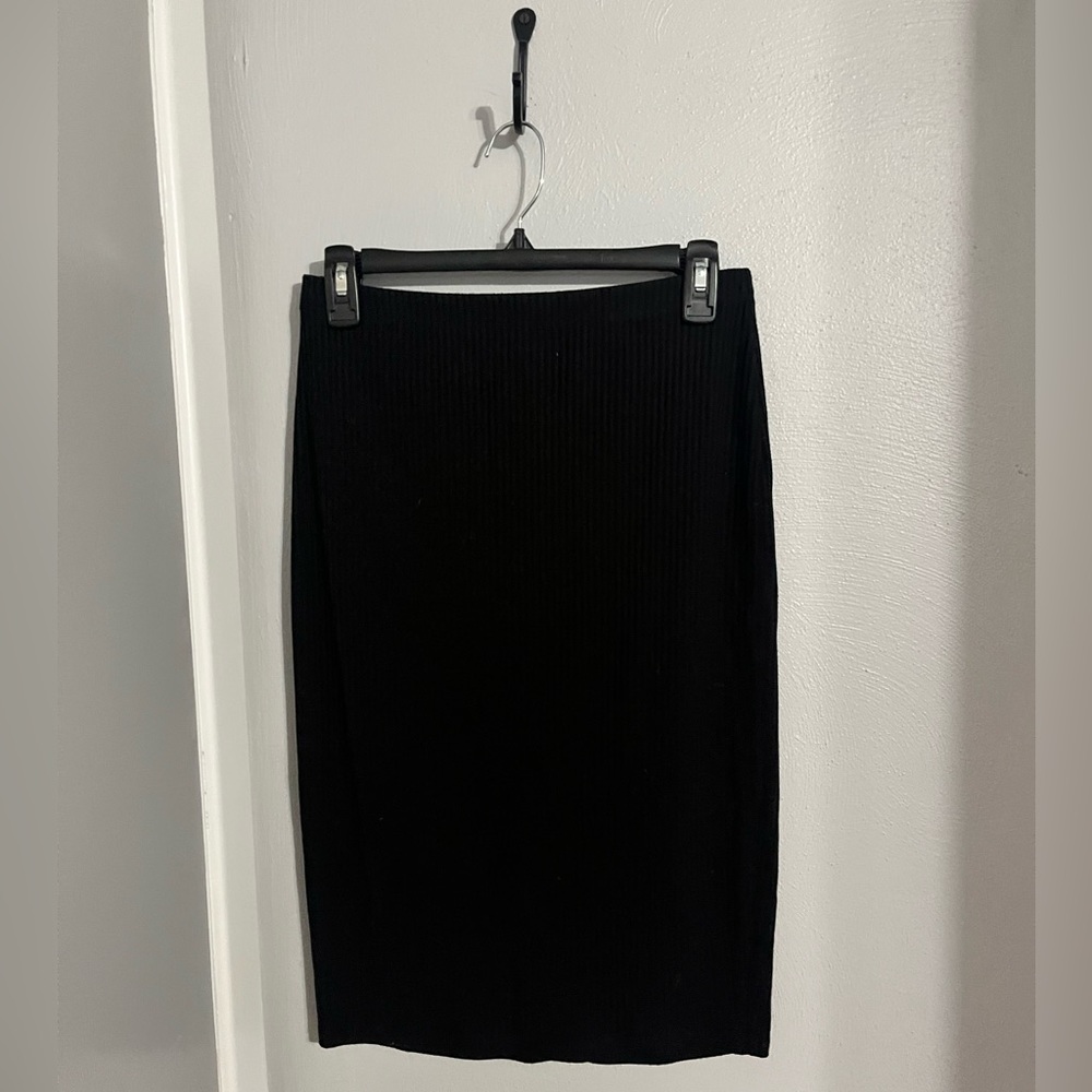 City Streets Ribbed fitted pencil skirt